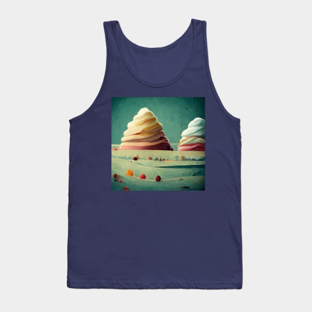 Mountains of ice cream Tank Top by yayor